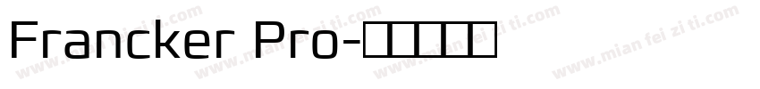 Francker Pro字体转换